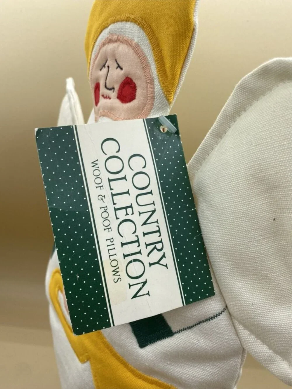 Woof and Poof Angel Tree Topper Greeter NWT Country Collection 16 1/2” Tall
